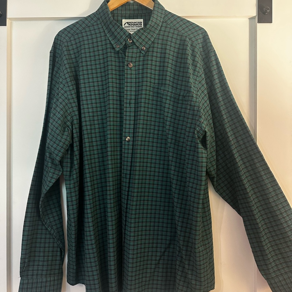 Mountain Khakis Green Casual Button Down Shirt